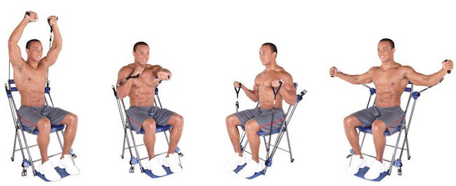 Build great strength and muscle with the chair gym